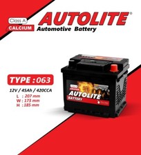 CAR BATTERY 063 12V SEAT IBIZA